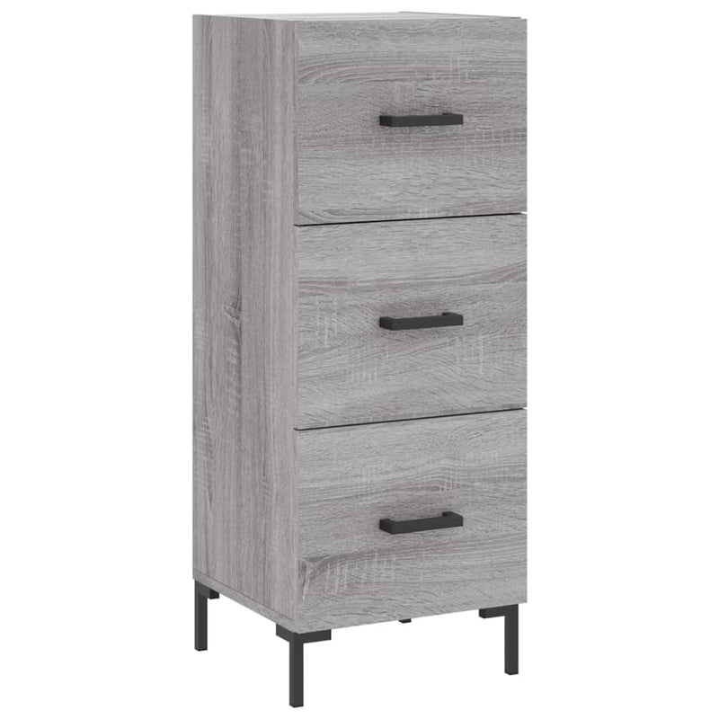 vidaXL szürke sonoma színű szerelt fa tálalószekrény 34,5 x 34 x 90 cm