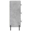vidaXL betonszürke szerelt fa tálalószekrény 34,5 x 34 x 90 cm