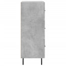 vidaXL betonszürke szerelt fa tálalószekrény 34,5 x 34 x 90 cm