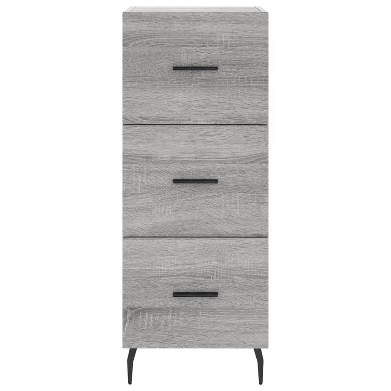 vidaXL szürke sonoma színű szerelt fa tálalószekrény 34,5 x 34 x 90 cm
