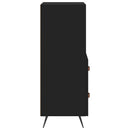 vidaXL fekete szerelt fa tálalóasztal 34,5 x 34 x 90 cm