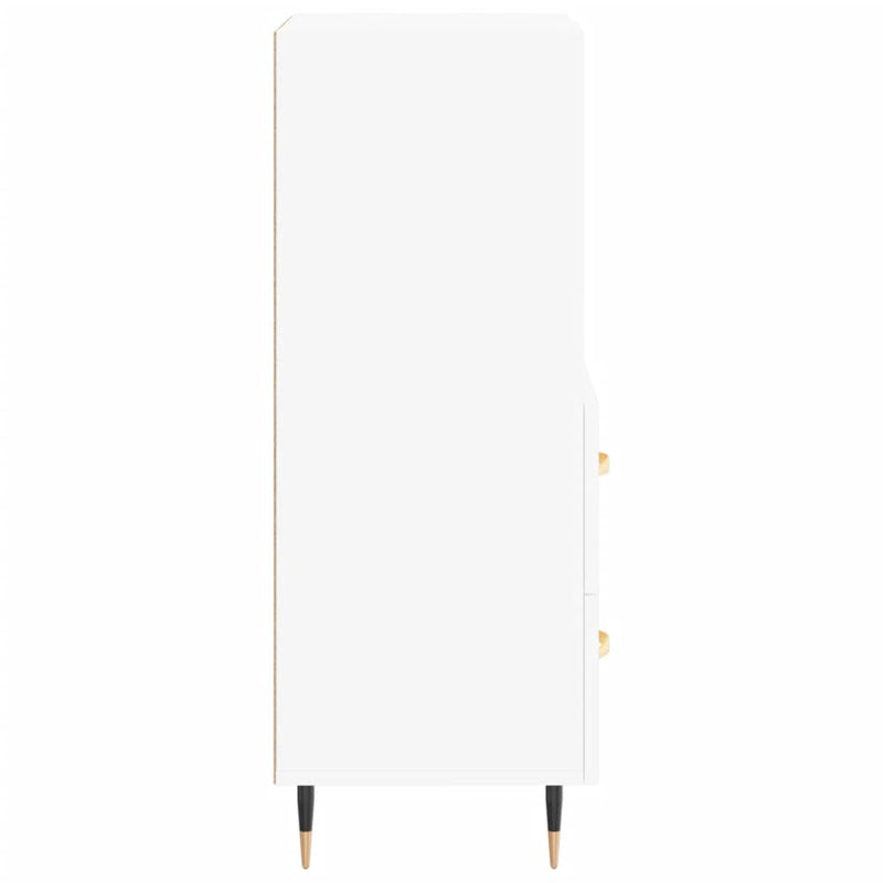 vidaXL fehér szerelt fa tálalóasztal 34,5 x 34 x 90 cm