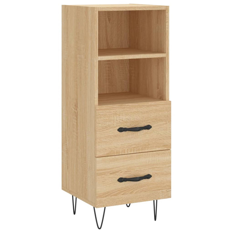 vidaXL sonoma tölgy színű szerelt fa tálalóasztal 34,5 x 34 x 90 cm