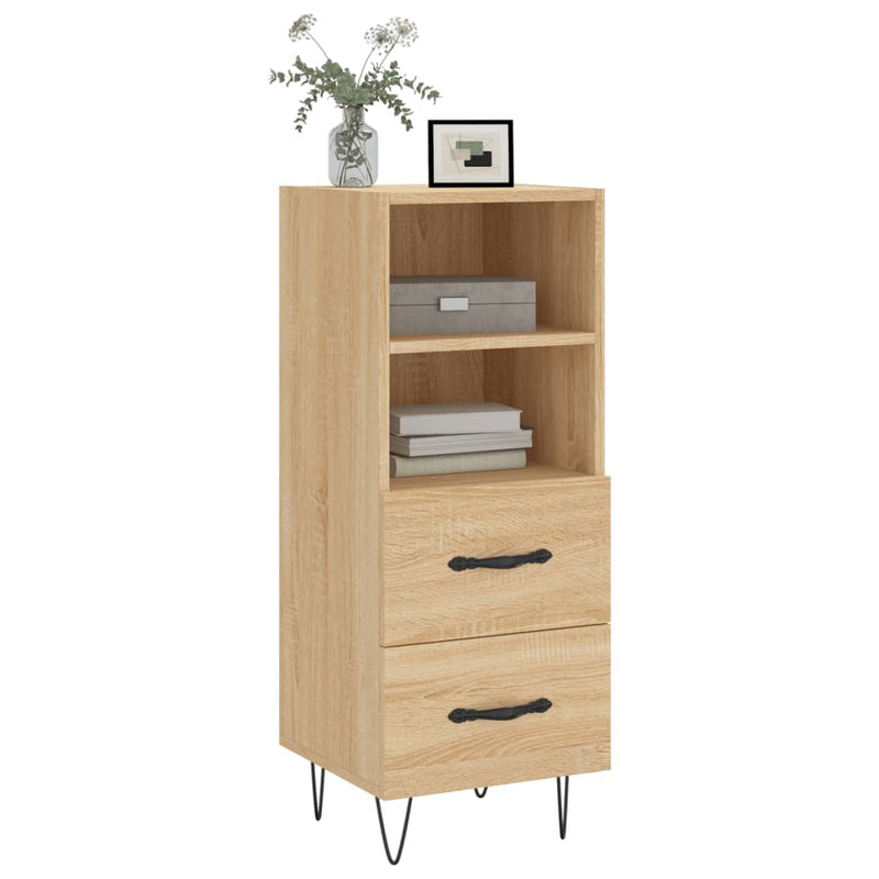 vidaXL sonoma tölgy színű szerelt fa tálalóasztal 34,5 x 34 x 90 cm