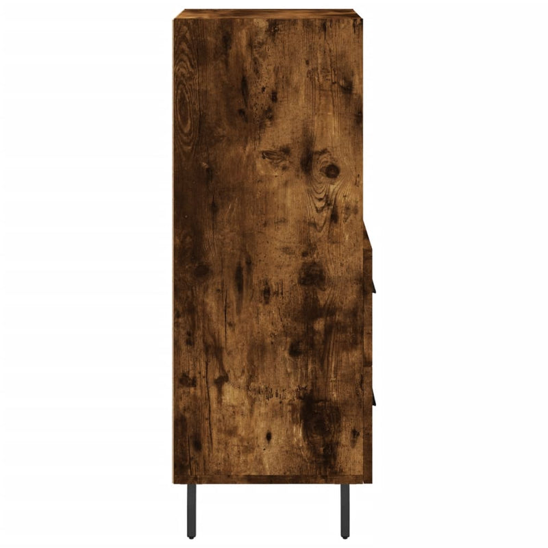 vidaXL füstös tölgy színű szerelt fa tálalószekrény 34,5 x 34 x 90 cm