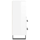 vidaXL magasfényű fehér szerelt fa tálalószekrény 34,5 x 34 x 90 cm