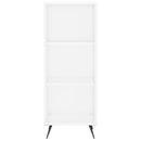 vidaXL fehér szerelt fa polcos szekrény 34,5 x 32,5 x 90 cm