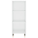 vidaXL magasfényű fehér szerelt fa tálalószekrény 34,5 x 32,5 x 90 cm