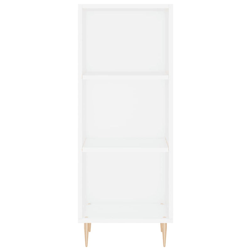 vidaXL fehér szerelt fa tálalóasztal 34,5 x 32,5 x 90 cm