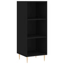 vidaXL fekete szerelt fa tálalószekrény 34,5 x 32,5 x 90 cm