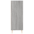 vidaXL szürke sonoma színű szerelt fa tálalószekrény 34,5x32,5x90 cm