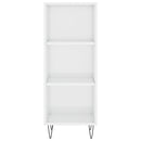 vidaXL magasfényű fehér szerelt fa tálalószekrény 34,5 x 32,5 x 90 cm