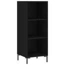 vidaXL fekete szerelt fa tálalószekrény 34,5 x 32,5 x 90 cm