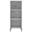 vidaXL betonszürke szerelt fa tálalószekrény 34,5 x 32,5 x 90 cm