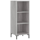 vidaXL szürke sonoma színű szerelt fa tálalószekrény 34,5x32,5x90 cm