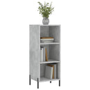 vidaXL betonszürke szerelt fa tálalószekrény 34,5 x 32,5 x 90 cm