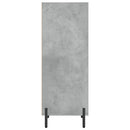 vidaXL betonszürke szerelt fa tálalószekrény 34,5 x 32,5 x 90 cm