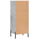 vidaXL betonszürke szerelt fa tálalószekrény 34,5 x 32,5 x 90 cm