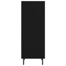 vidaXL fekete szerelt fa tálalószekrény 34,5 x 32,5 x 90 cm