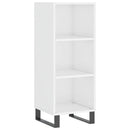 vidaXL magasfényű fehér szerelt fa tálalószekrény 34,5 x 32,5 x 90 cm