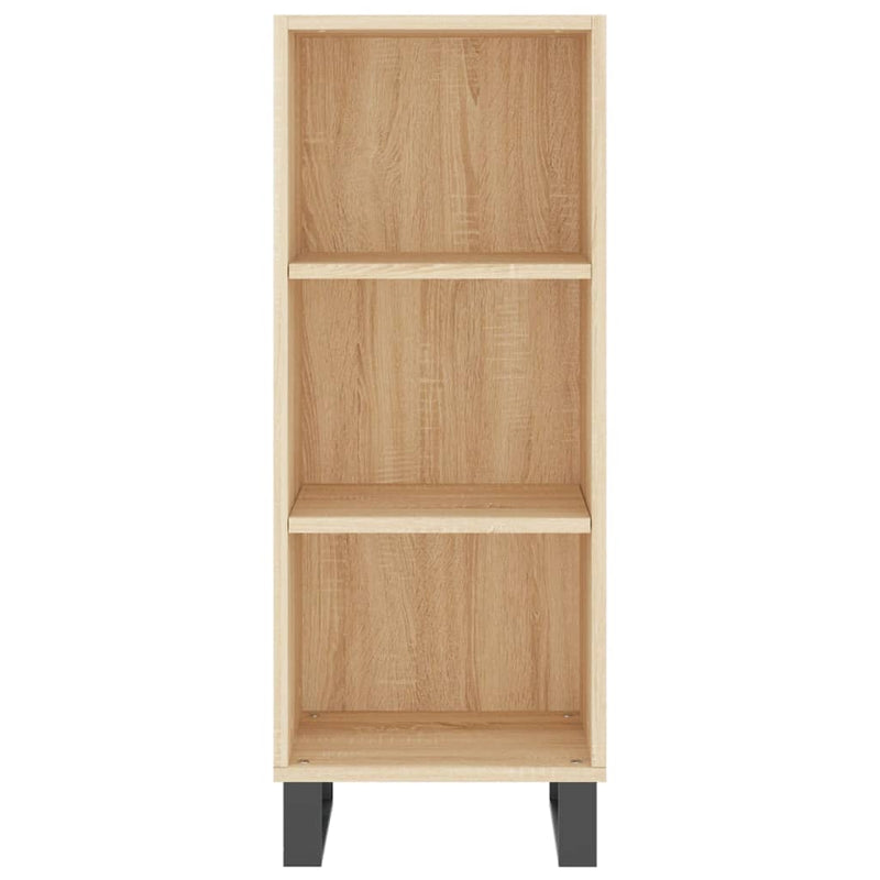 vidaXL sonoma tölgy színű szerelt fa tálalószekrény 34,5x32,5x90 cm