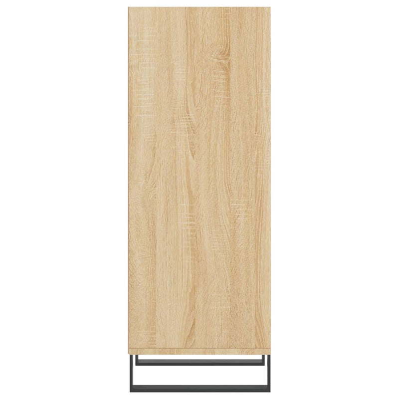 vidaXL sonoma tölgy színű szerelt fa tálalószekrény 34,5x32,5x90 cm