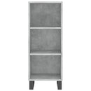 vidaXL betonszürke szerelt fa tálalószekrény 34,5 x 32,5 x 90 cm