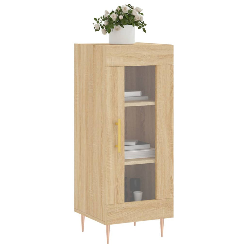 vidaXL sonoma tölgy színű szerelt fa tálalóasztal 34,5 x 34 x 90 cm