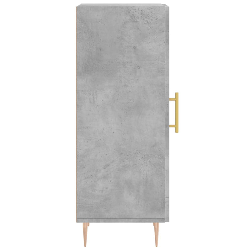 vidaXL betonszürke szerelt fa tálalószekrény 34,5 x 34 x 90 cm