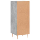 vidaXL betonszürke szerelt fa tálalószekrény 34,5 x 34 x 90 cm