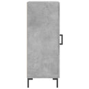 vidaXL betonszürke szerelt fa tálalószekrény 34,5 x 34 x 90 cm
