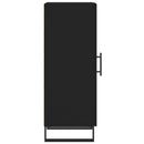 vidaXL fekete szerelt fa tálalóasztal 34,5 x 34 x 90 cm