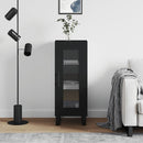 vidaXL fekete szerelt fa tálalóasztal 34,5 x 34 x 90 cm