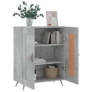 vidaXL betonszürke szerelt fa tálalószekrény 69,5 x 34 x 90 cm