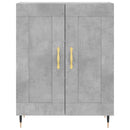 vidaXL betonszürke szerelt fa tálalószekrény 69,5 x 34 x 90 cm