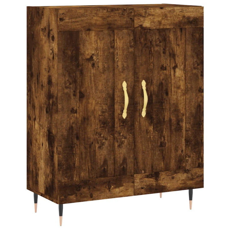 vidaXL füstös tölgy színű szerelt fa tálalószekrény 69,5 x 34 x 90 cm
