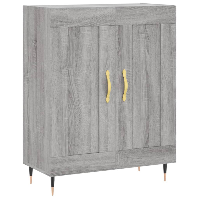 vidaXL szürke sonoma színű szerelt fa tálalószekrény 69,5 x 34 x 90 cm