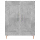 vidaXL betonszürke szerelt fa tálalószekrény 69,5 x 34 x 90 cm