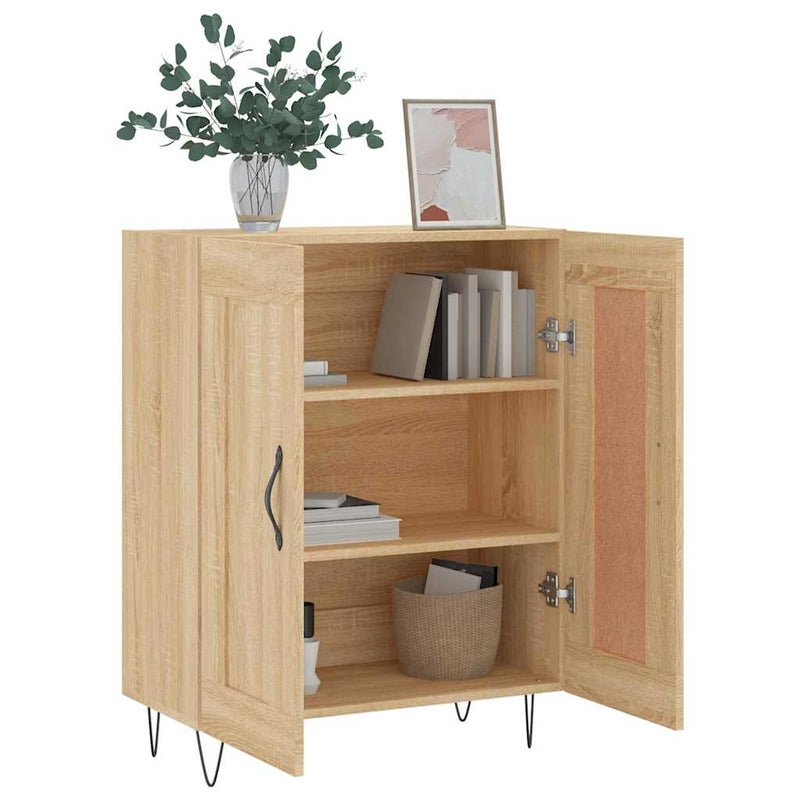 vidaXL sonoma tölgy színű szerelt fa tálalószekrény 69,5 x 34 x 90 cm