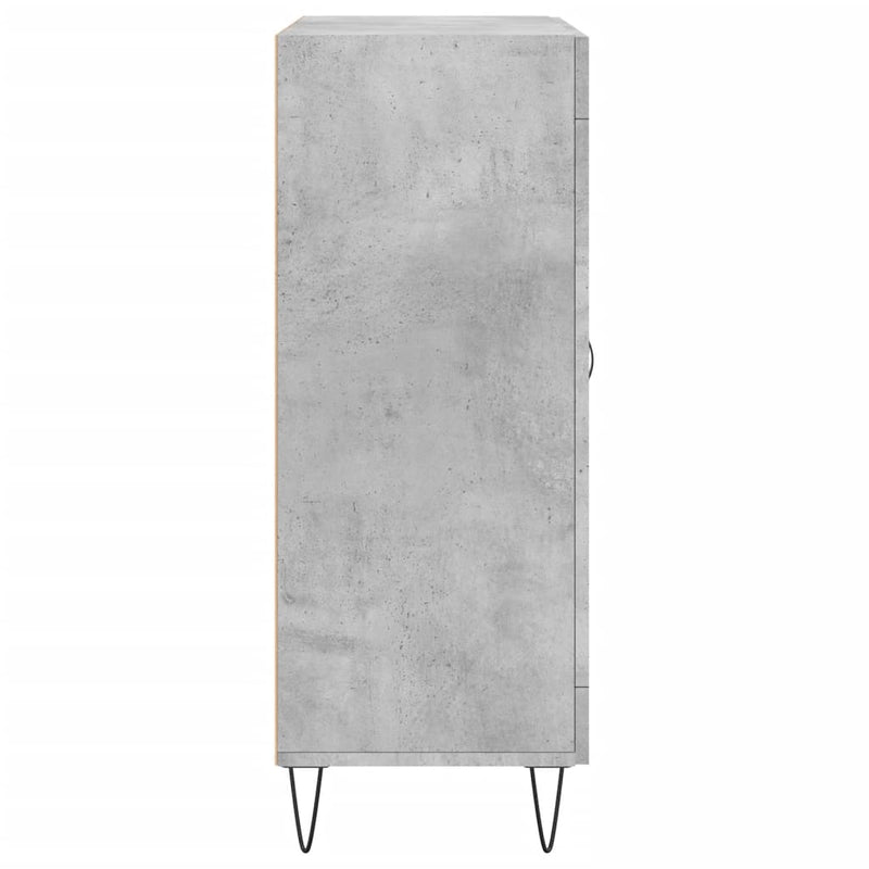 vidaXL betonszürke szerelt fa tálalószekrény 69,5 x 34 x 90 cm