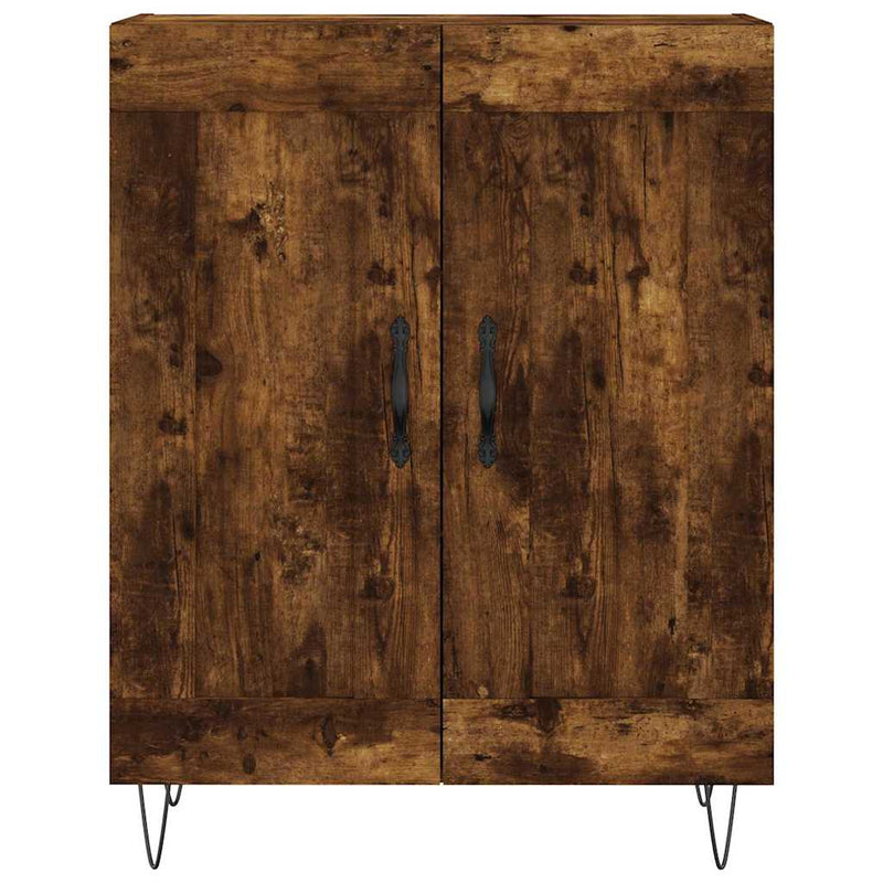 vidaXL füstös tölgy színű szerelt fa tálalószekrény 69,5 x 34 x 90 cm