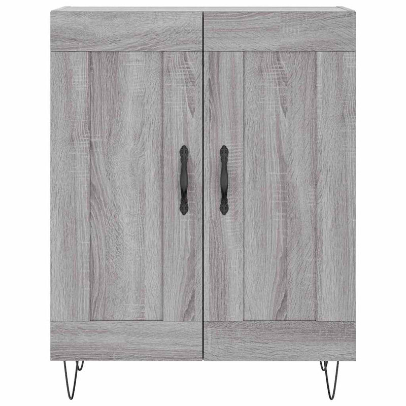 vidaXL szürke sonoma színű szerelt fa tálalószekrény 69,5 x 34 x 90 cm