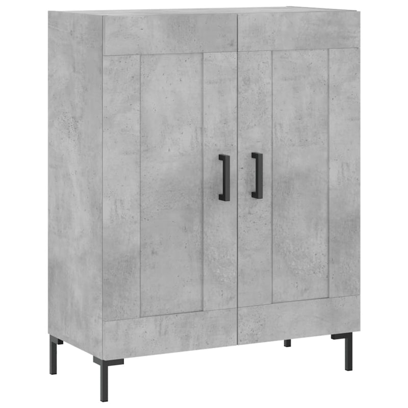 vidaXL betonszürke szerelt fa tálalószekrény 69,5 x 34 x 90 cm