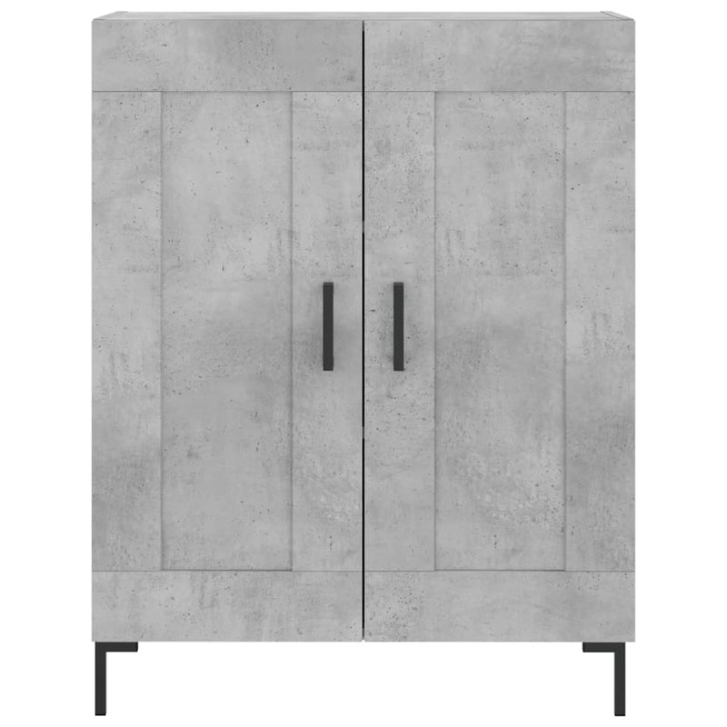 vidaXL betonszürke szerelt fa tálalószekrény 69,5 x 34 x 90 cm
