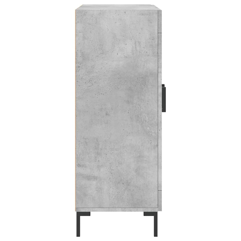 vidaXL betonszürke szerelt fa tálalószekrény 69,5 x 34 x 90 cm