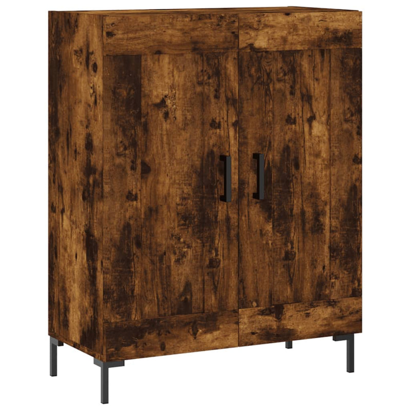 vidaXL füstös tölgy színű szerelt fa tálalószekrény 69,5 x 34 x 90 cm