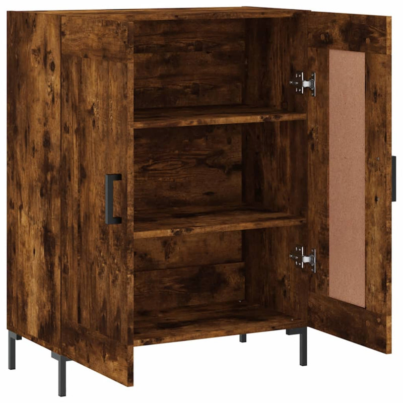 vidaXL füstös tölgy színű szerelt fa tálalószekrény 69,5 x 34 x 90 cm