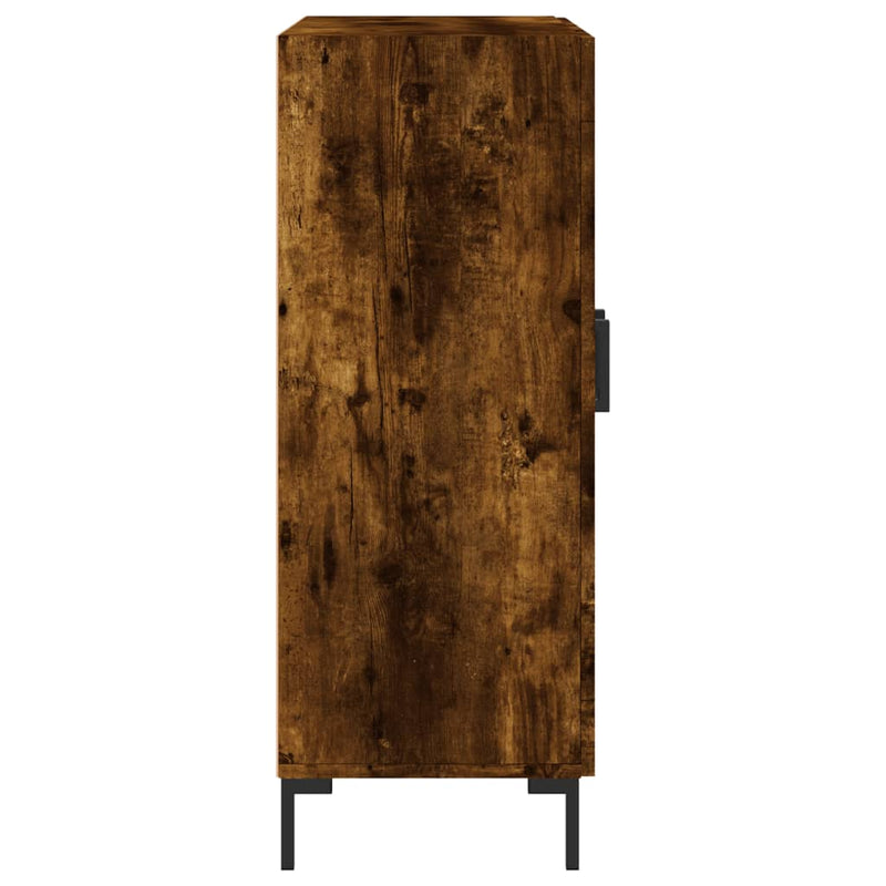 vidaXL füstös tölgy színű szerelt fa tálalószekrény 69,5 x 34 x 90 cm