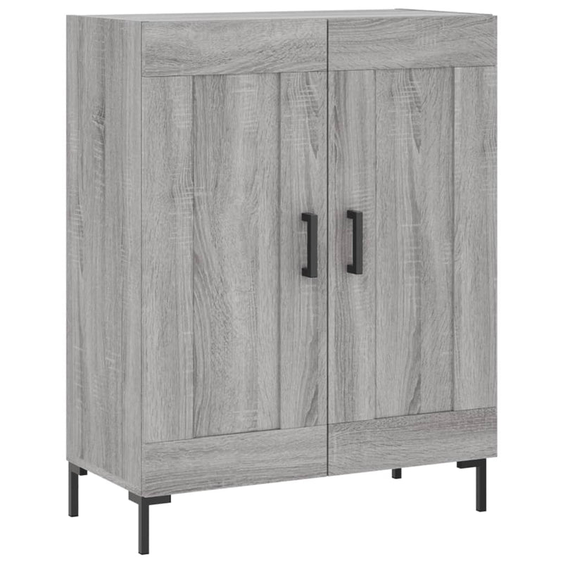 vidaXL szürke sonoma színű szerelt fa tálalószekrény 69,5 x 34 x 90 cm