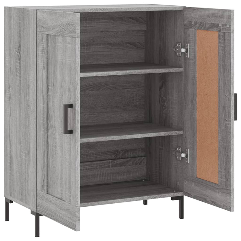 vidaXL szürke sonoma színű szerelt fa tálalószekrény 69,5 x 34 x 90 cm